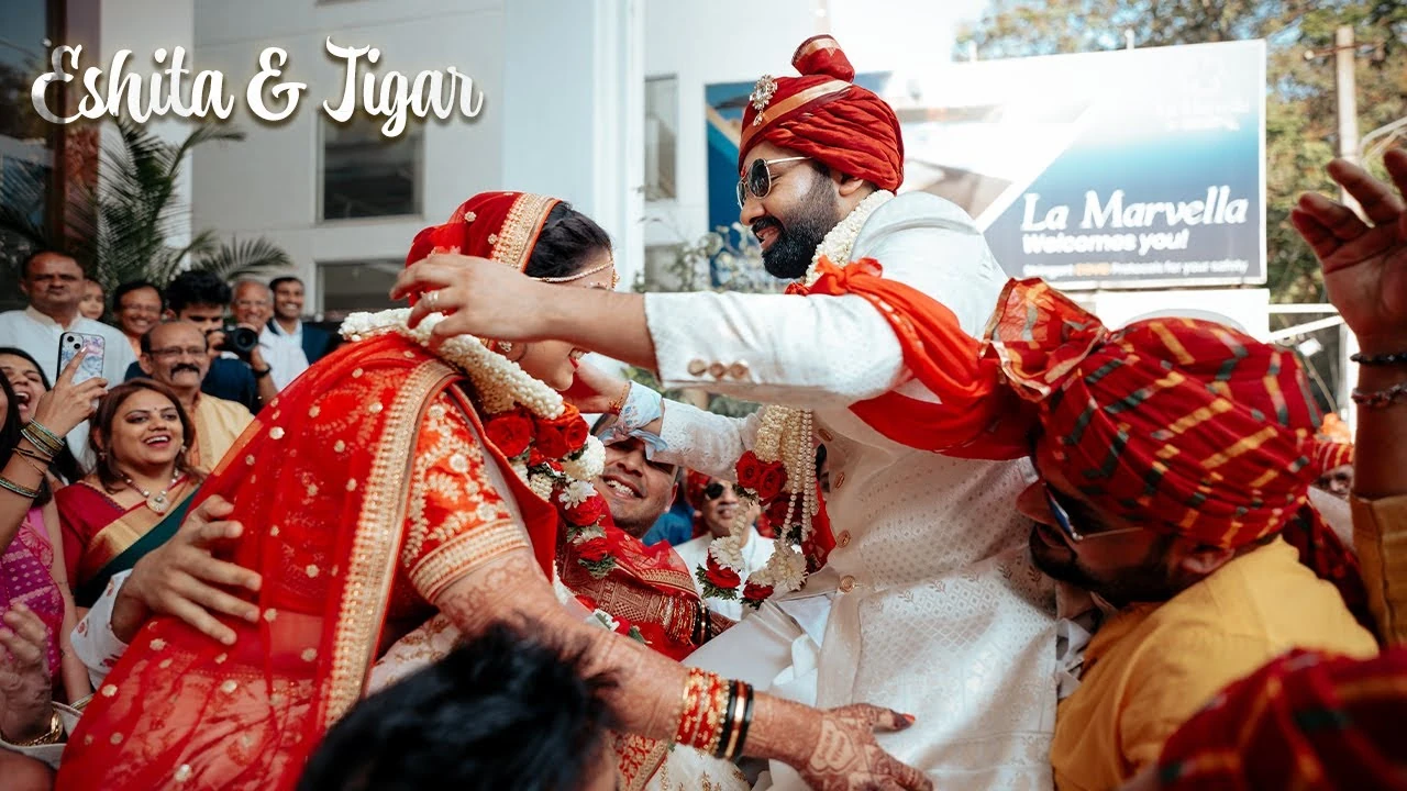 From the wedding film of Eshita & Jigar