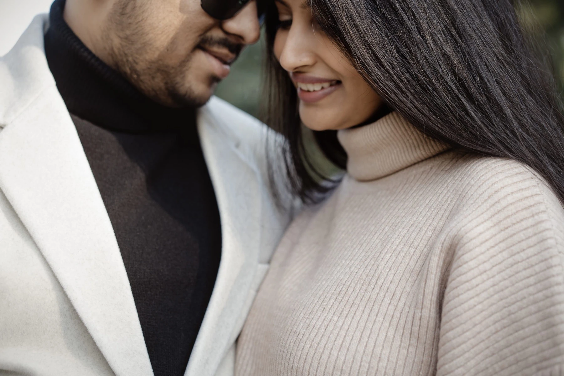 A couple photographed before their wedding by Nuptial Diaries
