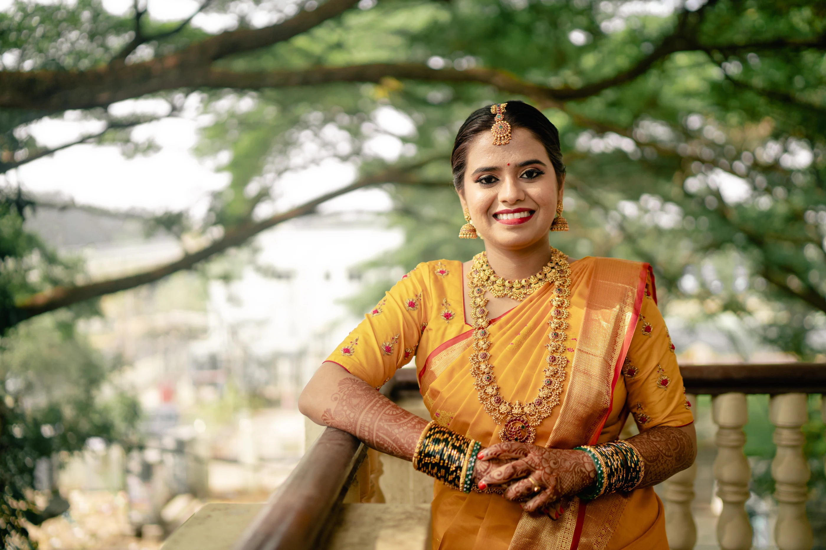 Mahima & Pradyumna on their wedding day