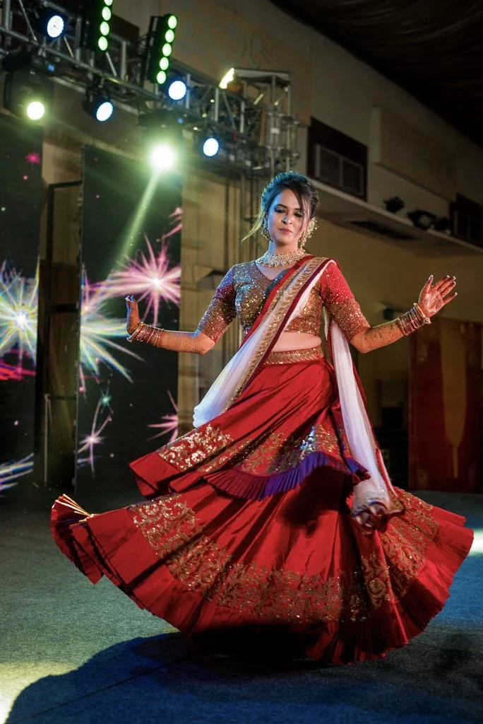 Rachita & Akash on their wedding day